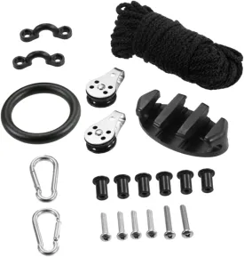 1 Set Water Sports Anchor Trolley Kit Paddle Racks Boat Anchor Cart Boats Foldable Kayak Inflatable Kayak Boat Hose Kayak Anchor Seat Carrier Dingy Sup Trolley Handles