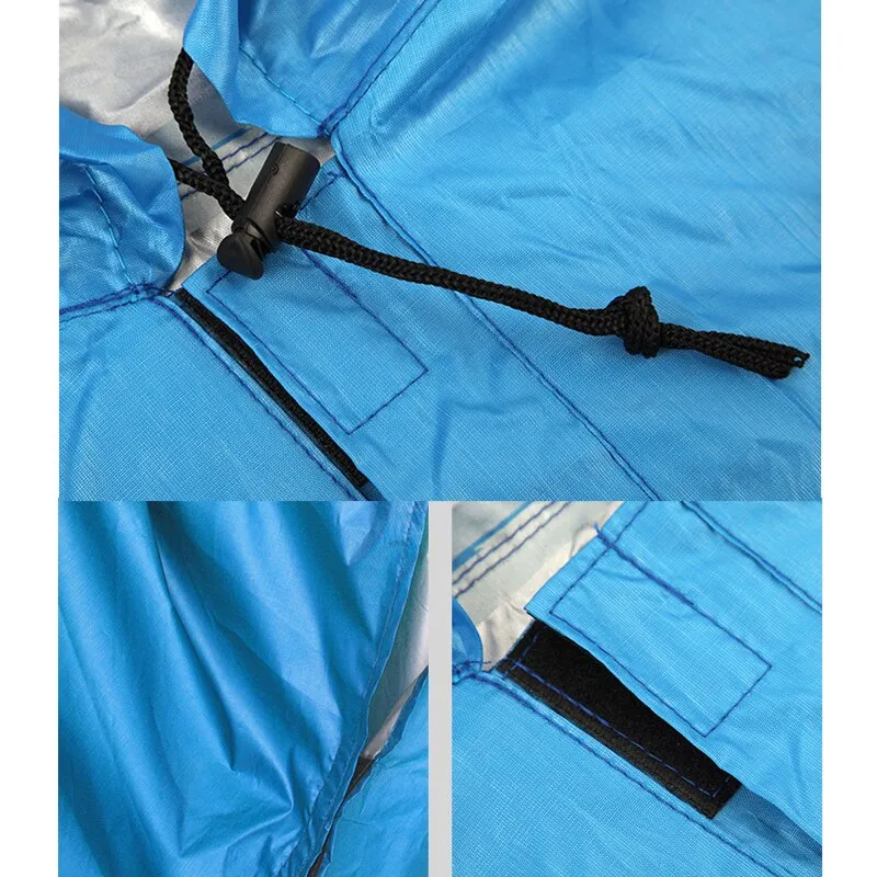 3 In 1 Raincoat Backpack Rain Cover Hood Hiking Cycling Poncho Waterproof Outdoor