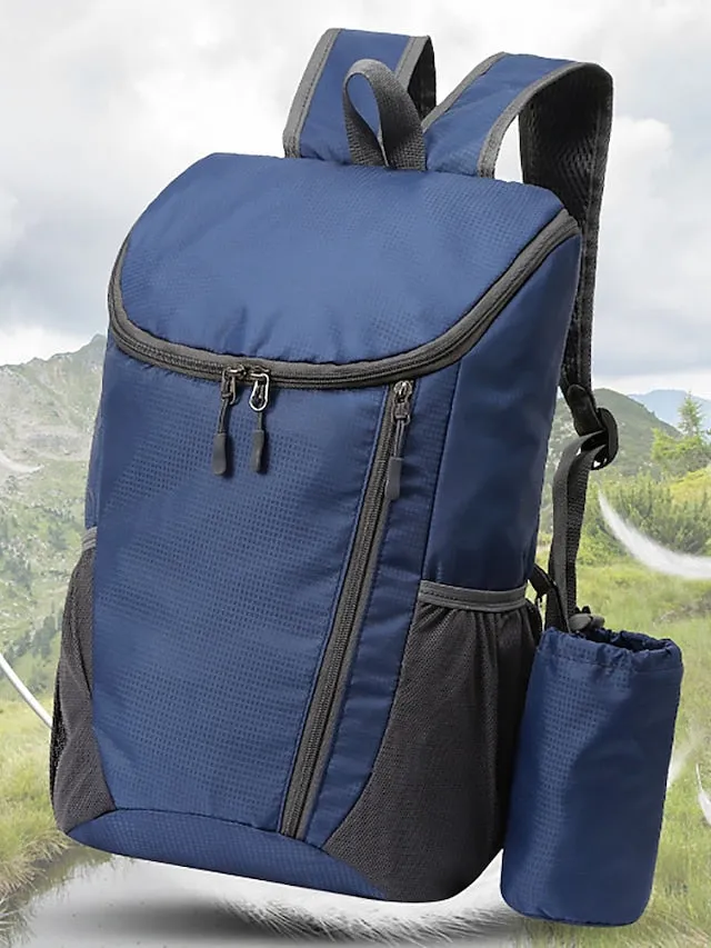 30-40 L Hiking Backpack Lightweight Packable Backpack Daypack Windproof Rain Waterproof Breathable Foldable Lightweight Outdoor Yoga Hunting Fishing Hiking Nylon Lake blue Black Light Green