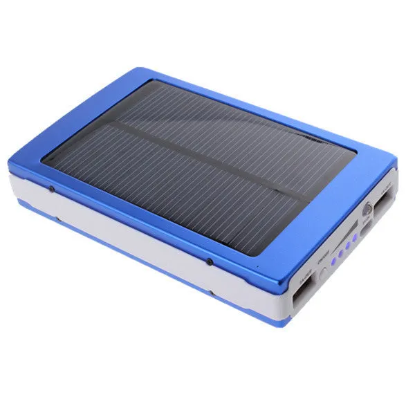 30000mAh Phone Mobile Solar Panel Travel Hiking Charger Battery Dual USB External Power Bank For Iphone For Samsung