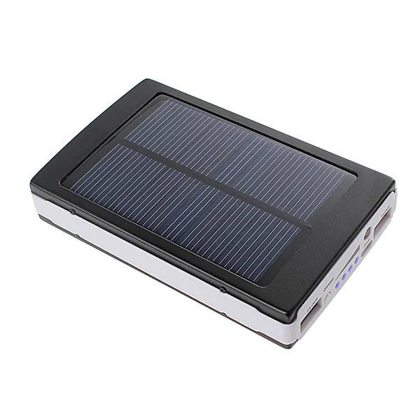 30000mAh Phone Mobile Solar Panel Travel Hiking Charger Battery Dual USB External Power Bank For Iphone For Samsung