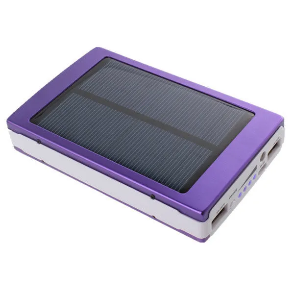 30000mAh Phone Mobile Solar Panel Travel Hiking Charger Battery Dual USB External Power Bank For Iphone For Samsung