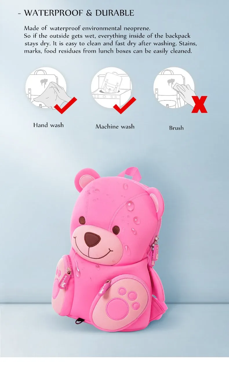 3D ANIMAL WATERPROOF BACKPACK