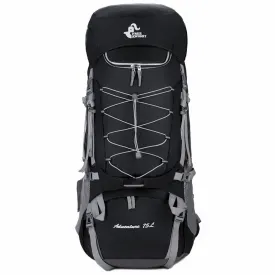 75L Big Capacity Nylon Waterproof Hiking Backpack