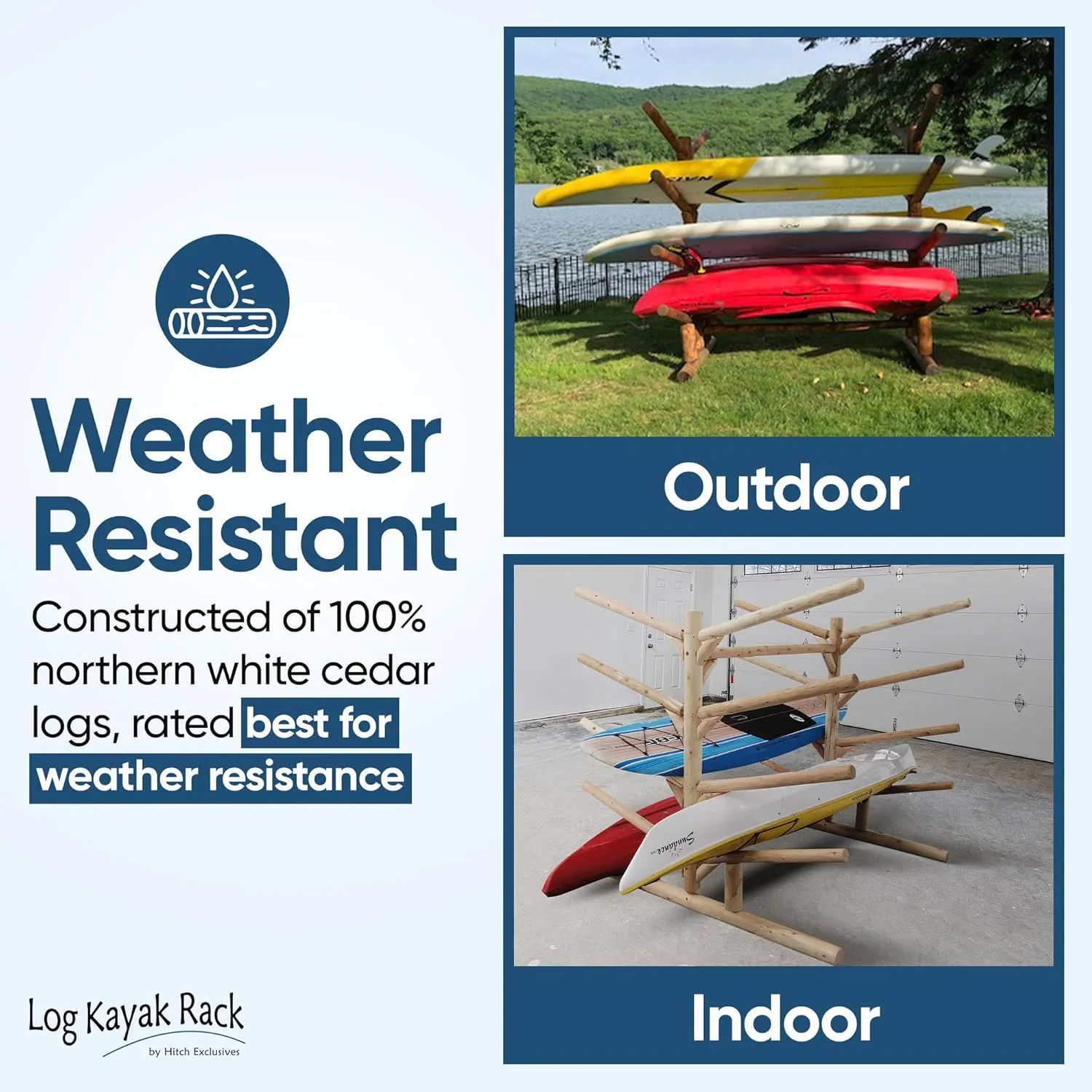 8-Place Kayak Rack, Freestanding Kayak Storage Rack, Kayak Racks for Outdoor Storage, Surfboard Rack or SUP Storage Rack, Kayak Storage Rack, Paddle Board Rack