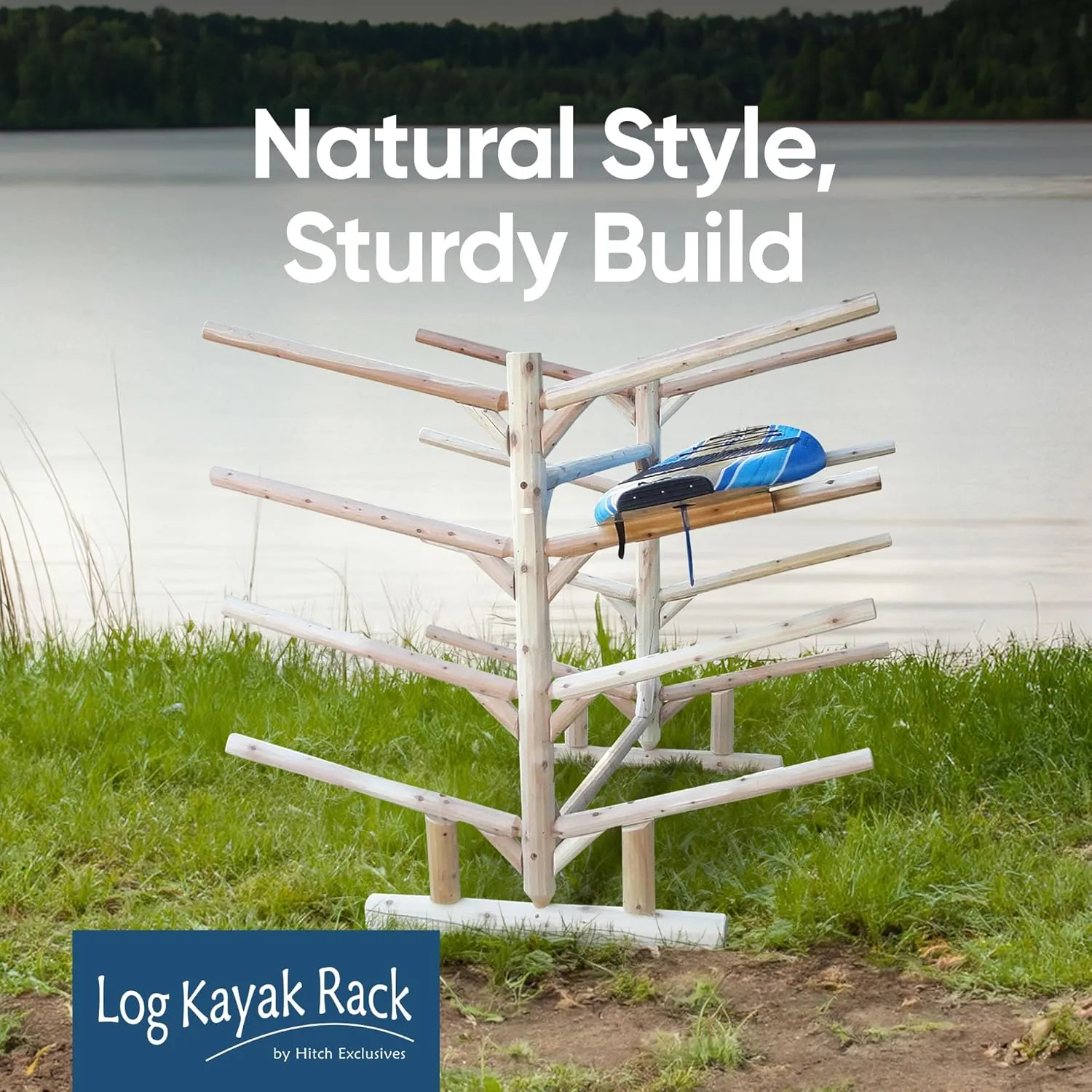 8-Place Kayak Rack, Freestanding Kayak Storage Rack, Kayak Racks for Outdoor Storage, Surfboard Rack or SUP Storage Rack, Kayak Storage Rack, Paddle Board Rack