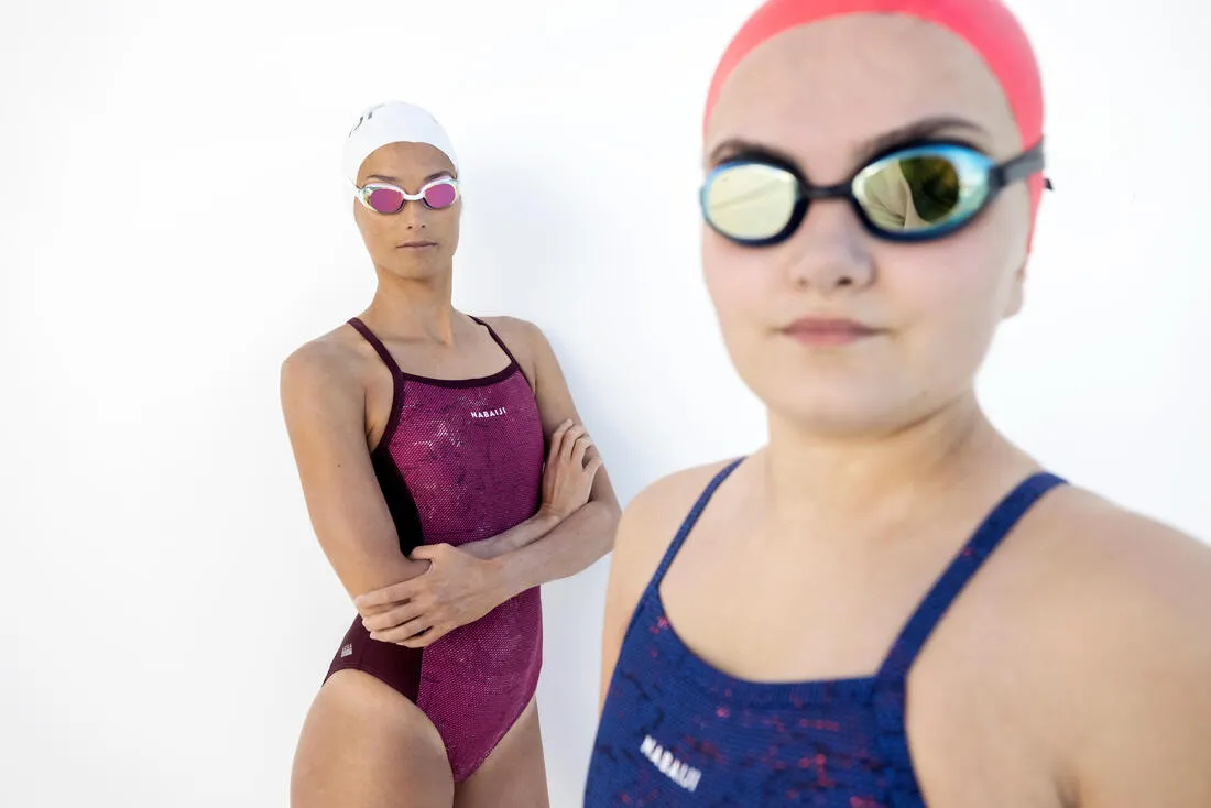 Adult & Kid's Swimming Goggles Mirror Lenses Large - 500 B-Fit