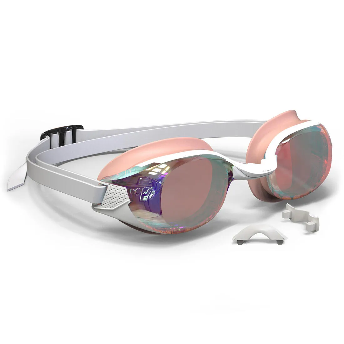 Adult & Kid's Swimming Goggles Mirror Lenses Large - 500 B-Fit