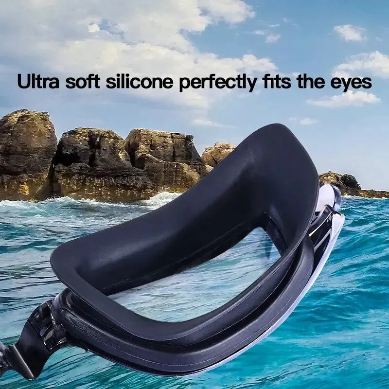 Adult Swimming Goggles with One-Piece Earplugs - Anti-Fog