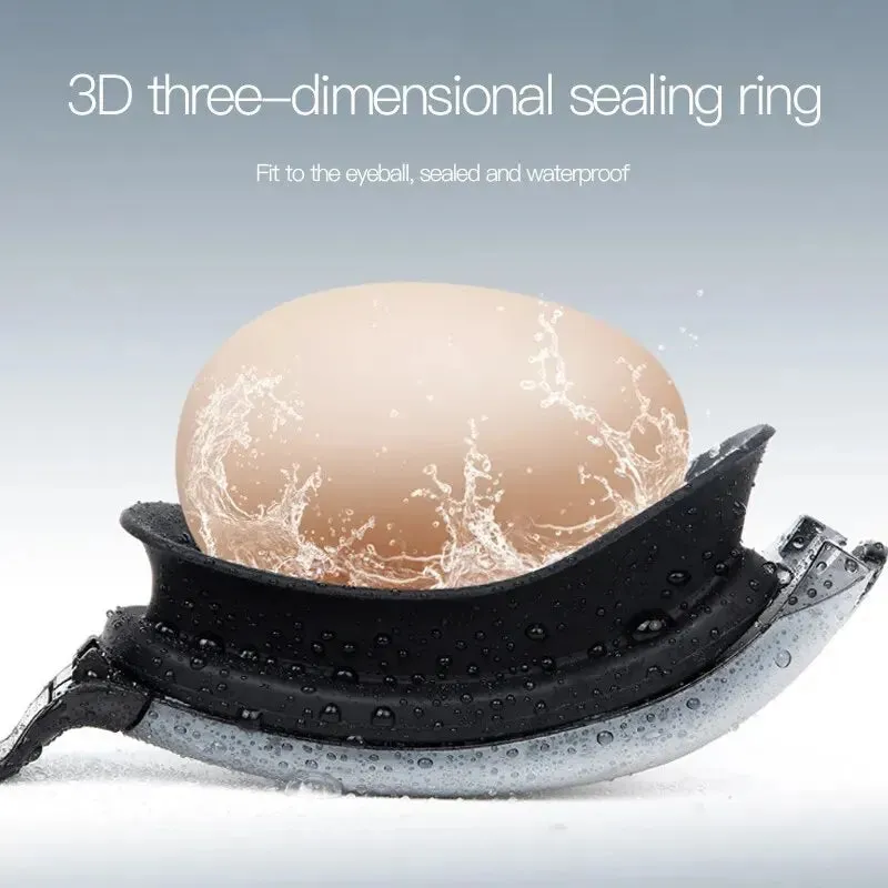 Adult Swimming Goggles with One-Piece Earplugs - Anti-Fog