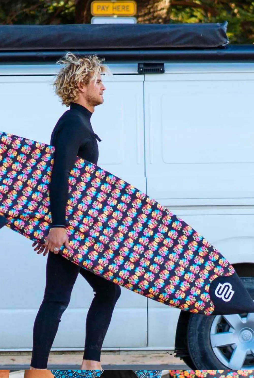 Alien Flower Love  - Short Boardsox Surfboard Cover