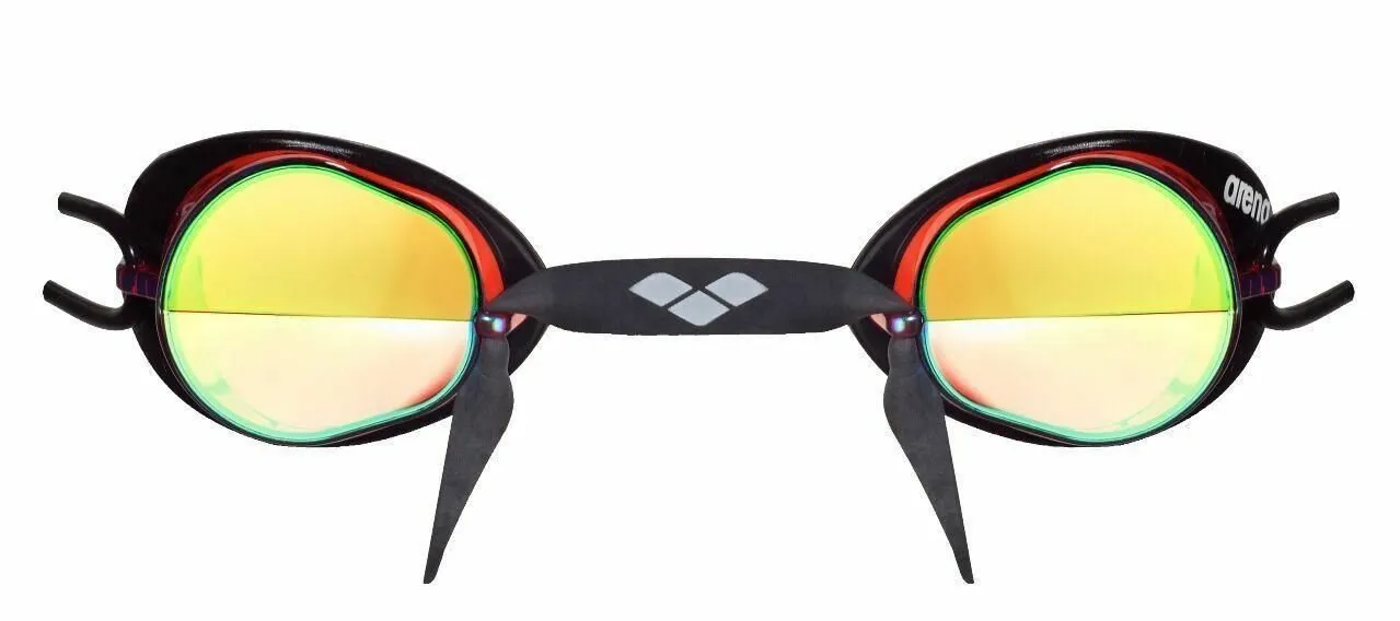 Arena Swedix Mirror Competition Swimming Goggles Swedish Type Nose Bridge Design