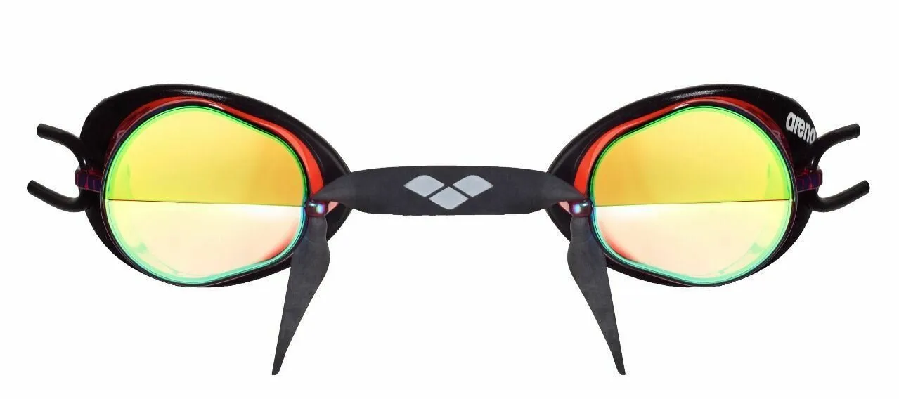 Arena Swedix Mirror Competition Swimming Goggles Swedish Type Nose Bridge Design