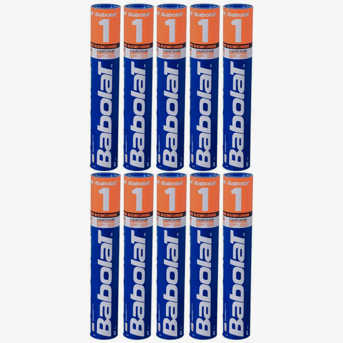 Babolat 1 Badminton Feather Shuttlecock Speed 77 ( Pack of 10 )