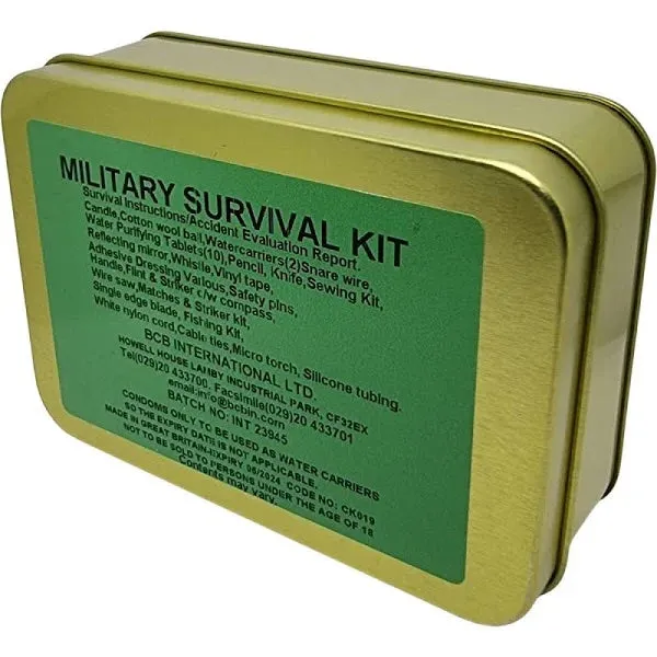 BCB Military Survival Tin
