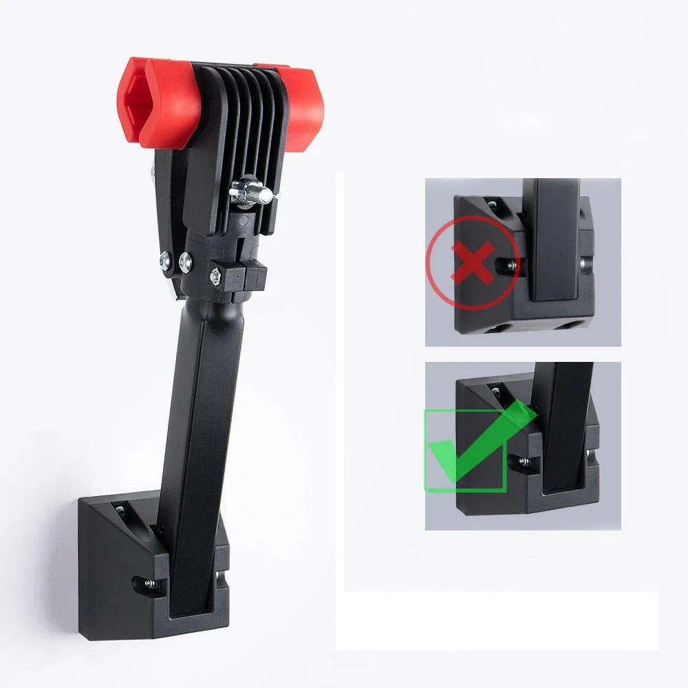Bicycle Wall Mounted Bike Rack Parking Rack Wall Mounted Mountain Bike Rack Aluminium Alloy Clip Crash Pad Loaded 20KG Bracket