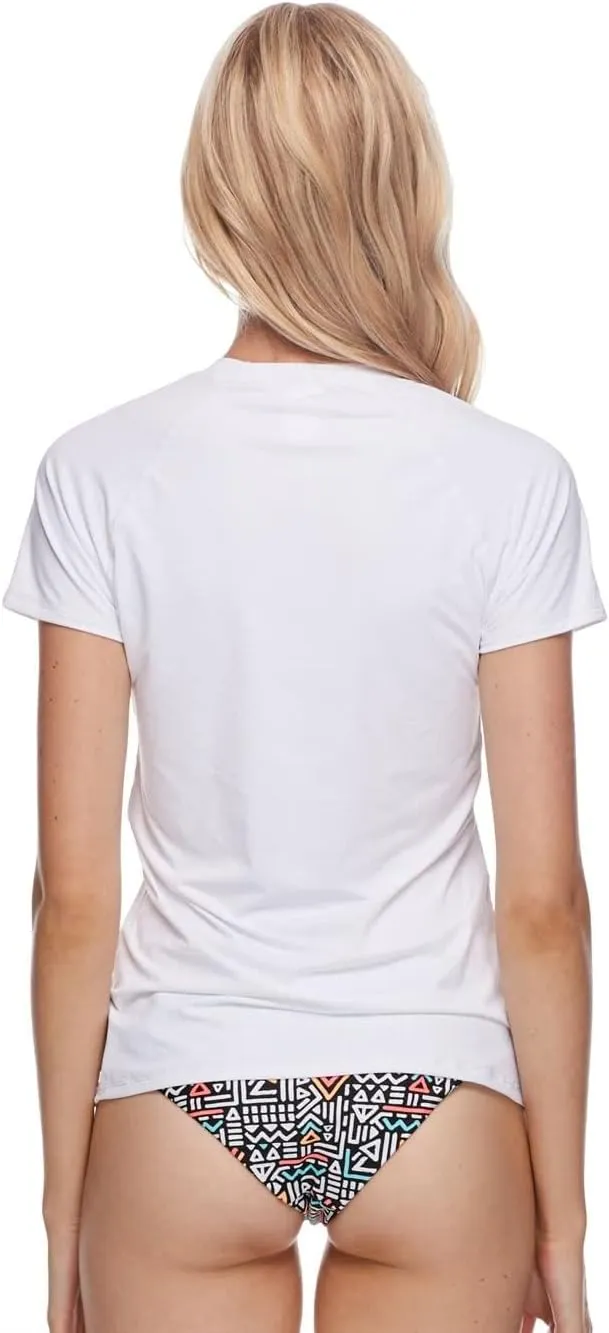 Body Glove Women's Smoothies In Motion Solid Short Sleeve Rashguard