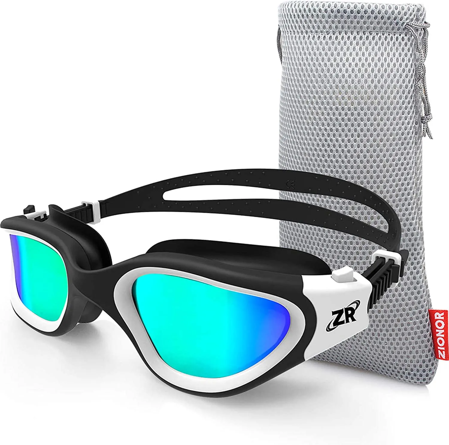 Brand new Swimming Goggles, ZIONOR G1 Polarized Swim Goggles with Mirror/Smoke Lens UV Protection Watertight Anti-Fog Adjustable Strap Comfort fit for Unisex Adult Men and Women, Teenagers