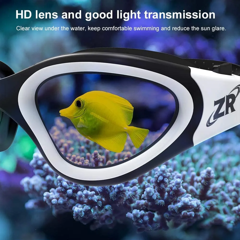 Brand new Swimming Goggles, ZIONOR G1 Polarized Swim Goggles with Mirror/Smoke Lens UV Protection Watertight Anti-Fog Adjustable Strap Comfort fit for Unisex Adult Men and Women, Teenagers
