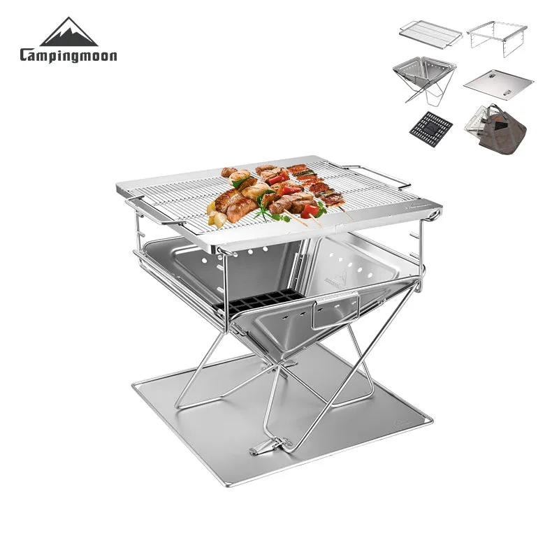 CampingMoon Takibi Fire Pit Grill MT-055