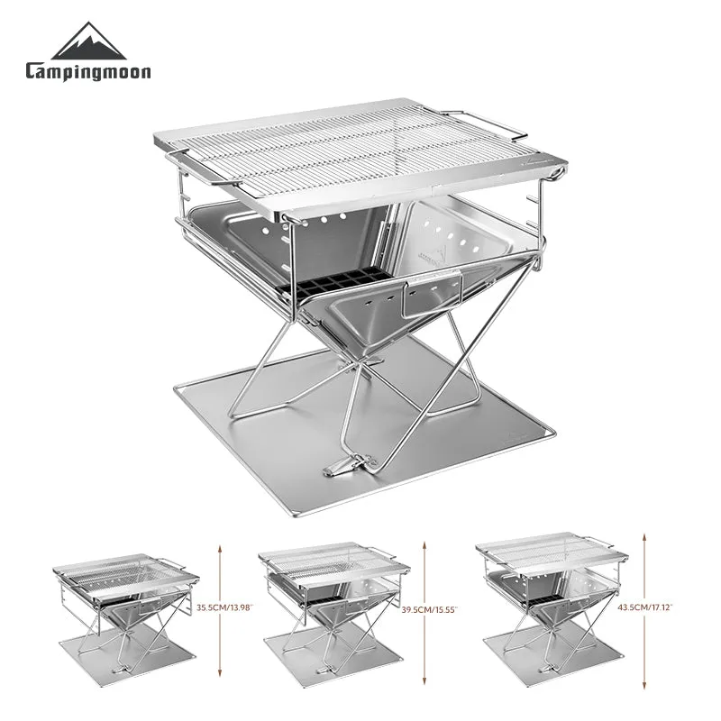 CampingMoon Takibi Fire Pit Grill MT-055