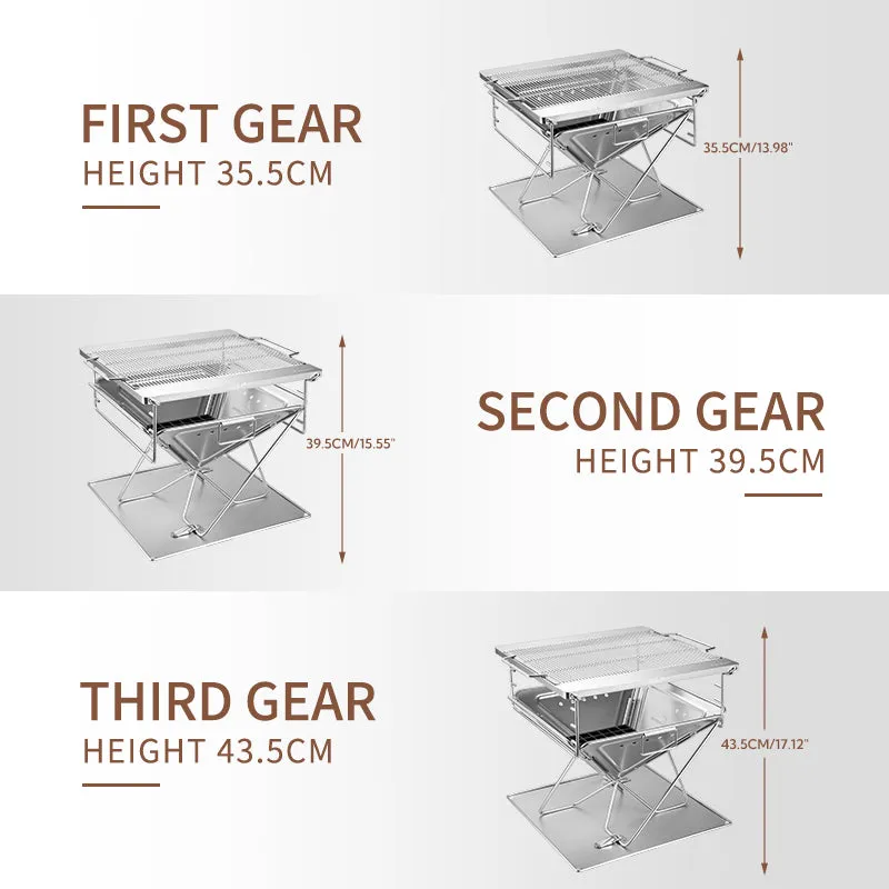 CampingMoon Takibi Fire Pit Grill MT-055