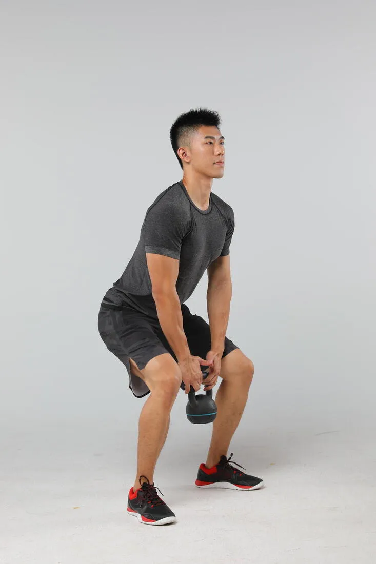 Cast Iron Kettlebell with Rubber Base - 24 kg