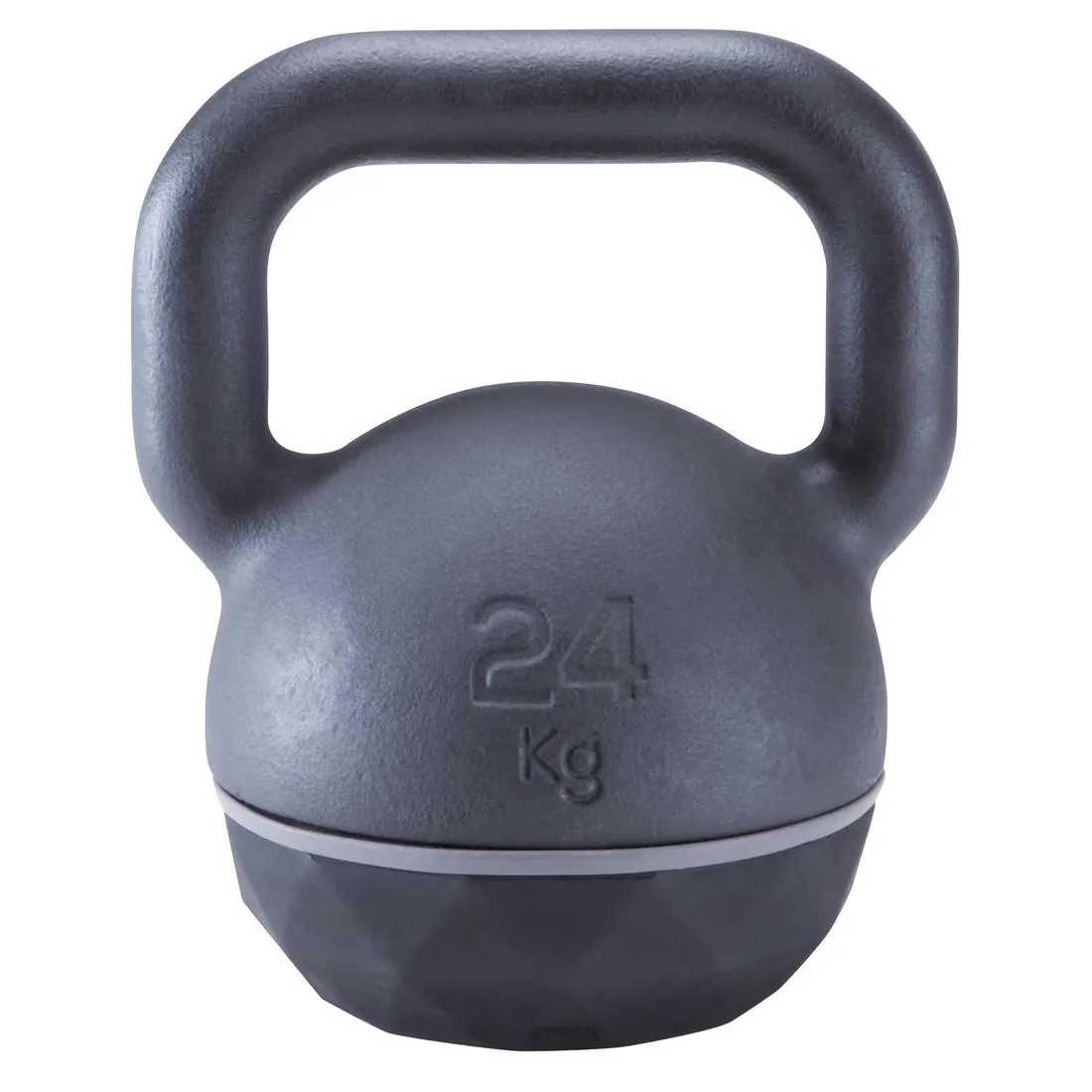 Cast Iron Kettlebell with Rubber Base - 24 kg
