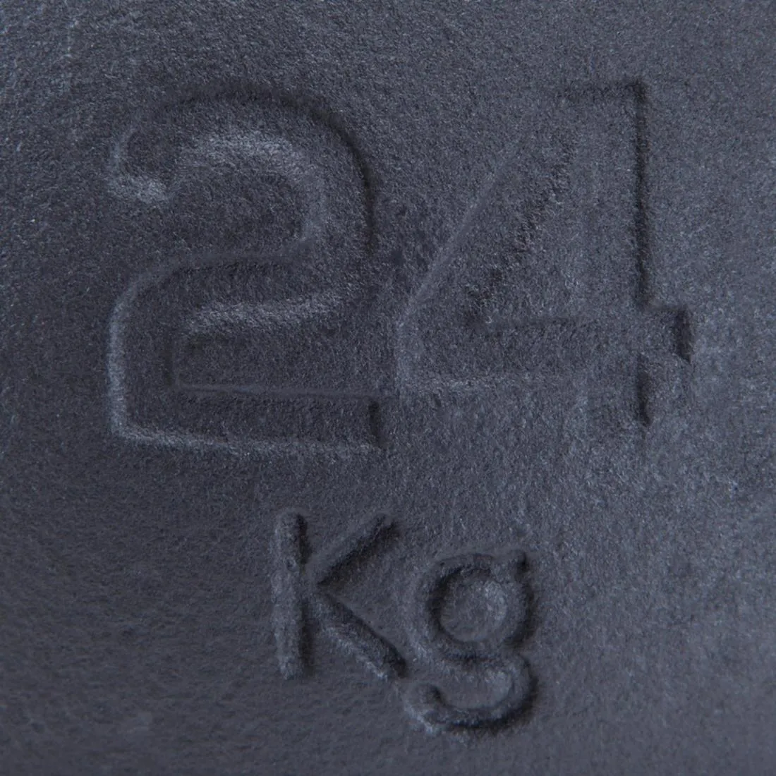 Cast Iron Kettlebell with Rubber Base - 24 kg