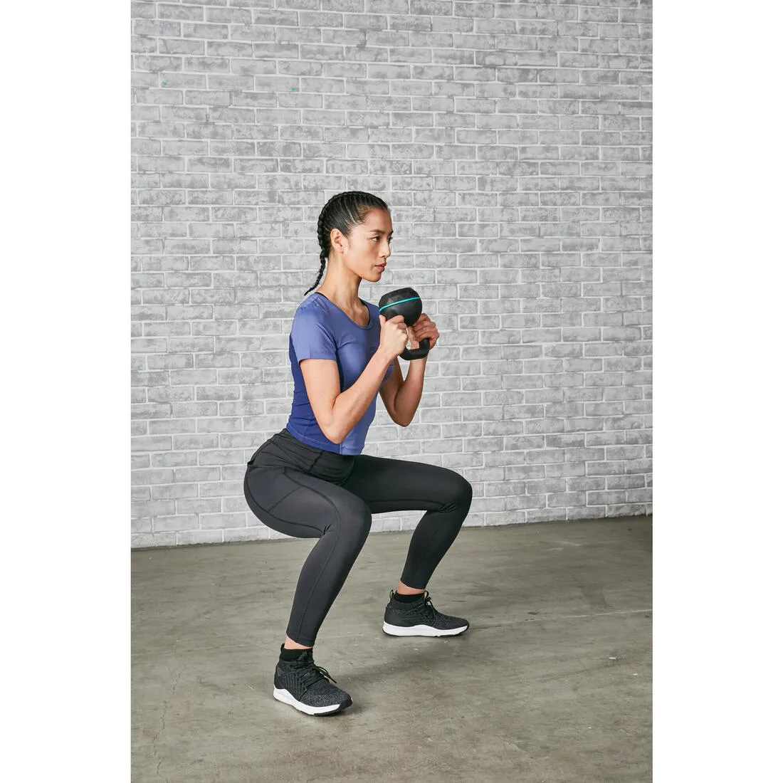 Cast Iron Kettlebell with Rubber Base - 24 kg