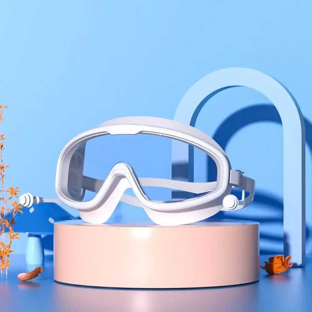 Clear Anti-Fog Swim Goggles for Kids - No Leak/Pool & Beach Ready