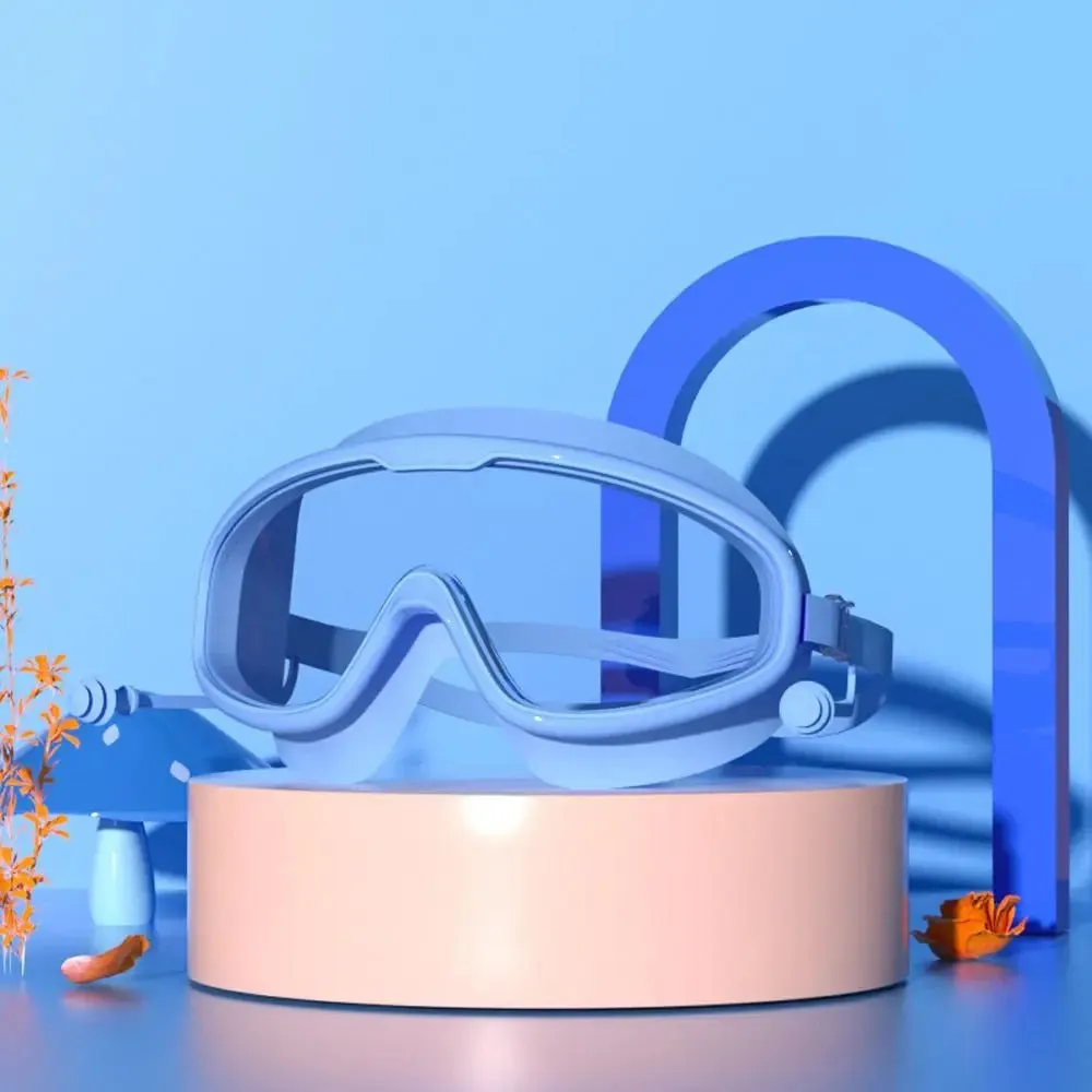 Clear Anti-Fog Swim Goggles for Kids - No Leak/Pool & Beach Ready
