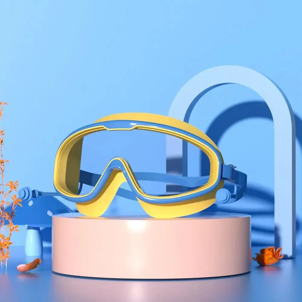 Clear Anti-Fog Swim Goggles for Kids - No Leak/Pool & Beach Ready