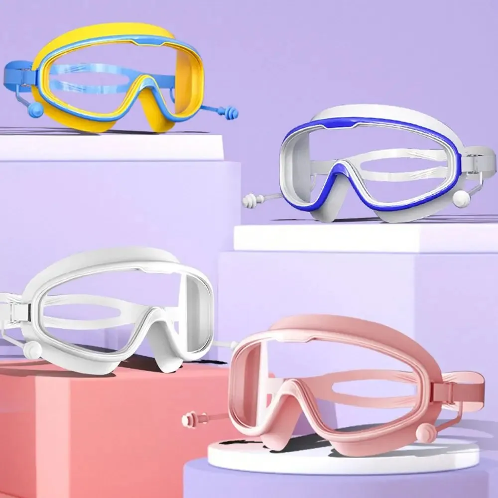 Clear Anti-Fog Swim Goggles for Kids - No Leak/Pool & Beach Ready