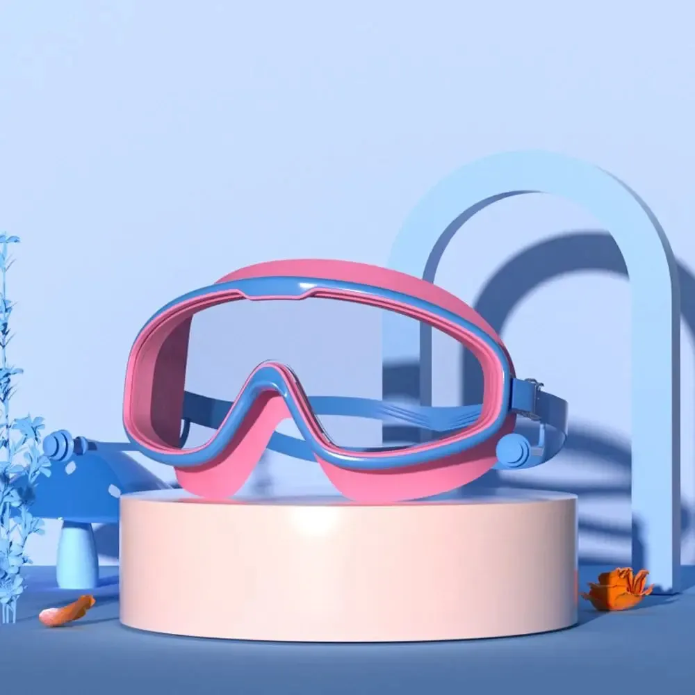 Clear Anti-Fog Swim Goggles for Kids - No Leak/Pool & Beach Ready
