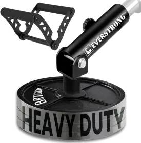 EVERSTRONG T Bar Row Attachment with V Bar Attachment Landmine Handle - 360 Swivel Landmine Attachment for Barbell for Full-Body Workout in Home Gym - Small Spaces - Deadlifts Squats Landmine Stand