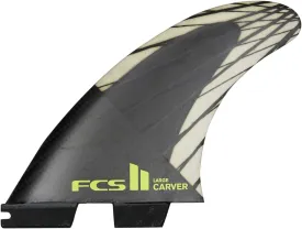 FCS II Carver Performance Core Tri Fin Set - Black Acid - M