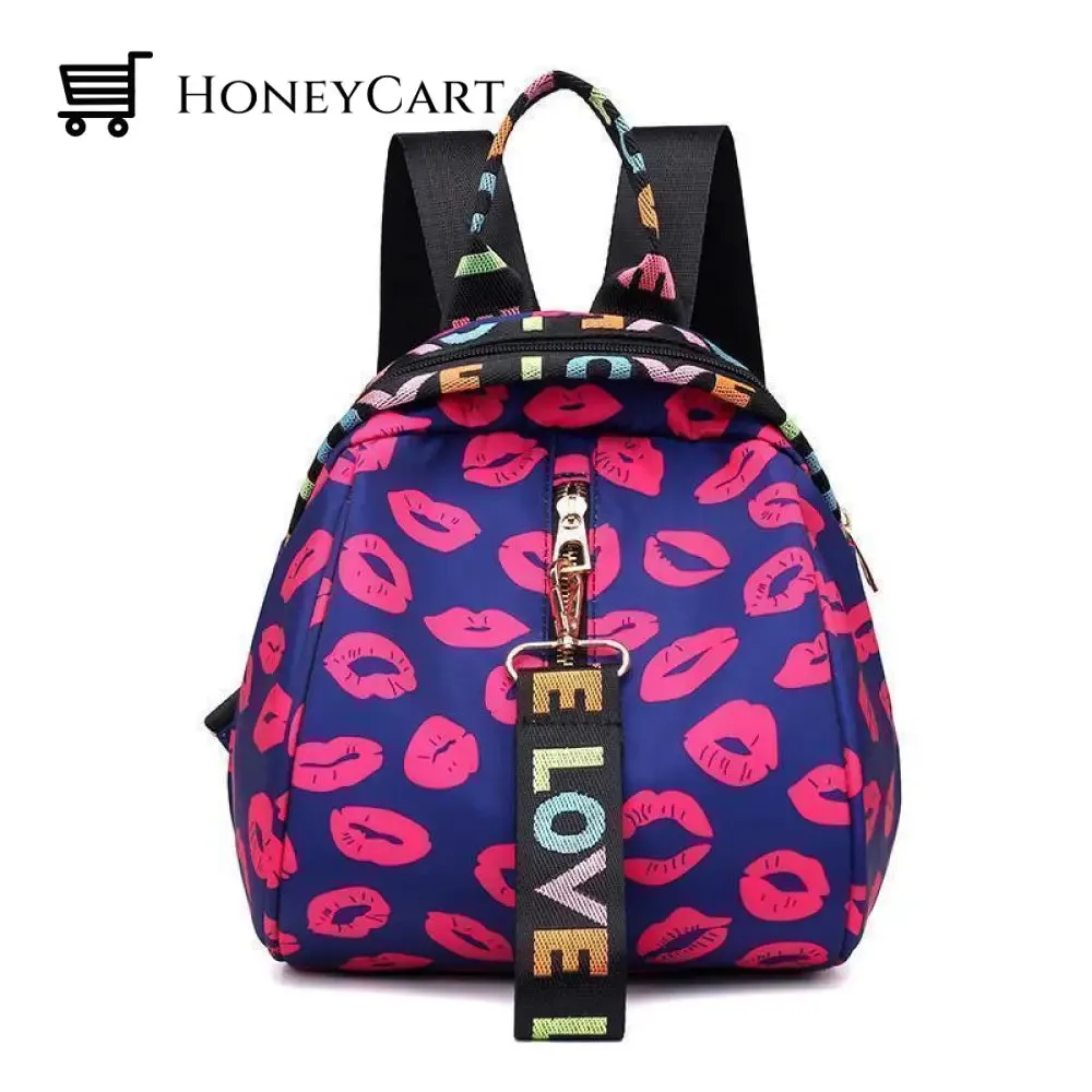 Floral Waterproof Shoulder Bag Backpack