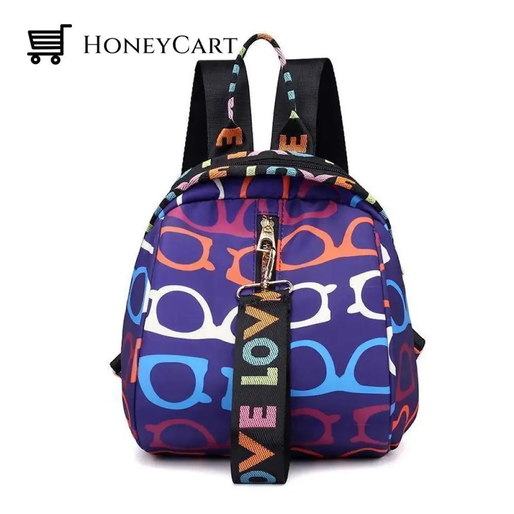 Floral Waterproof Shoulder Bag Backpack