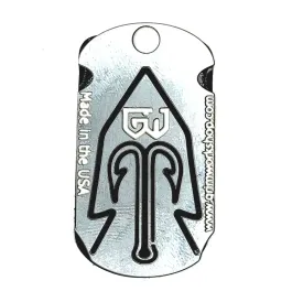 Gig Dog Tag:  Frog, and Fish Arrow Necklace Tool
