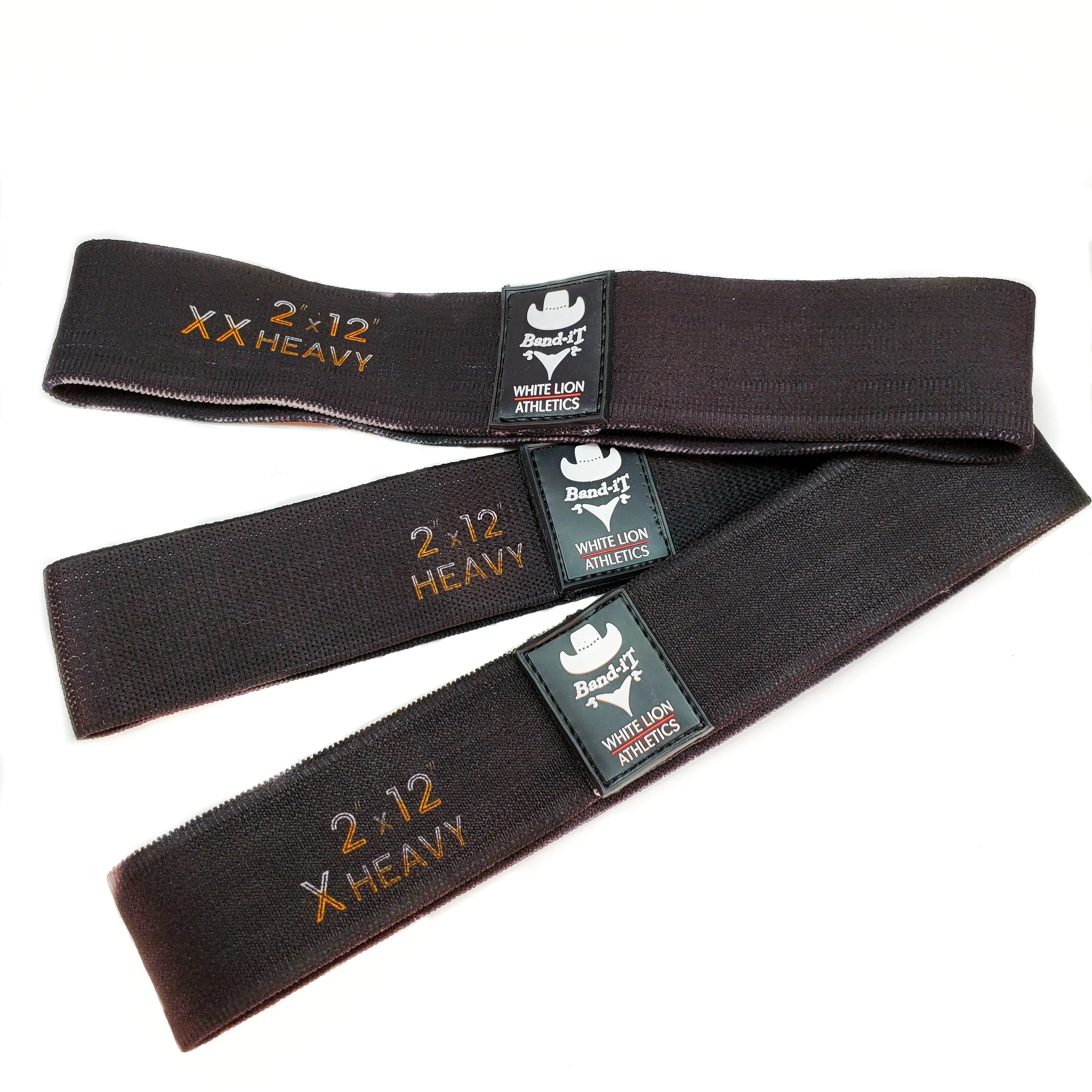 Glute Bands (2" x 12") | Non-Slip Fabric Resistance Bands|  3 Strengths