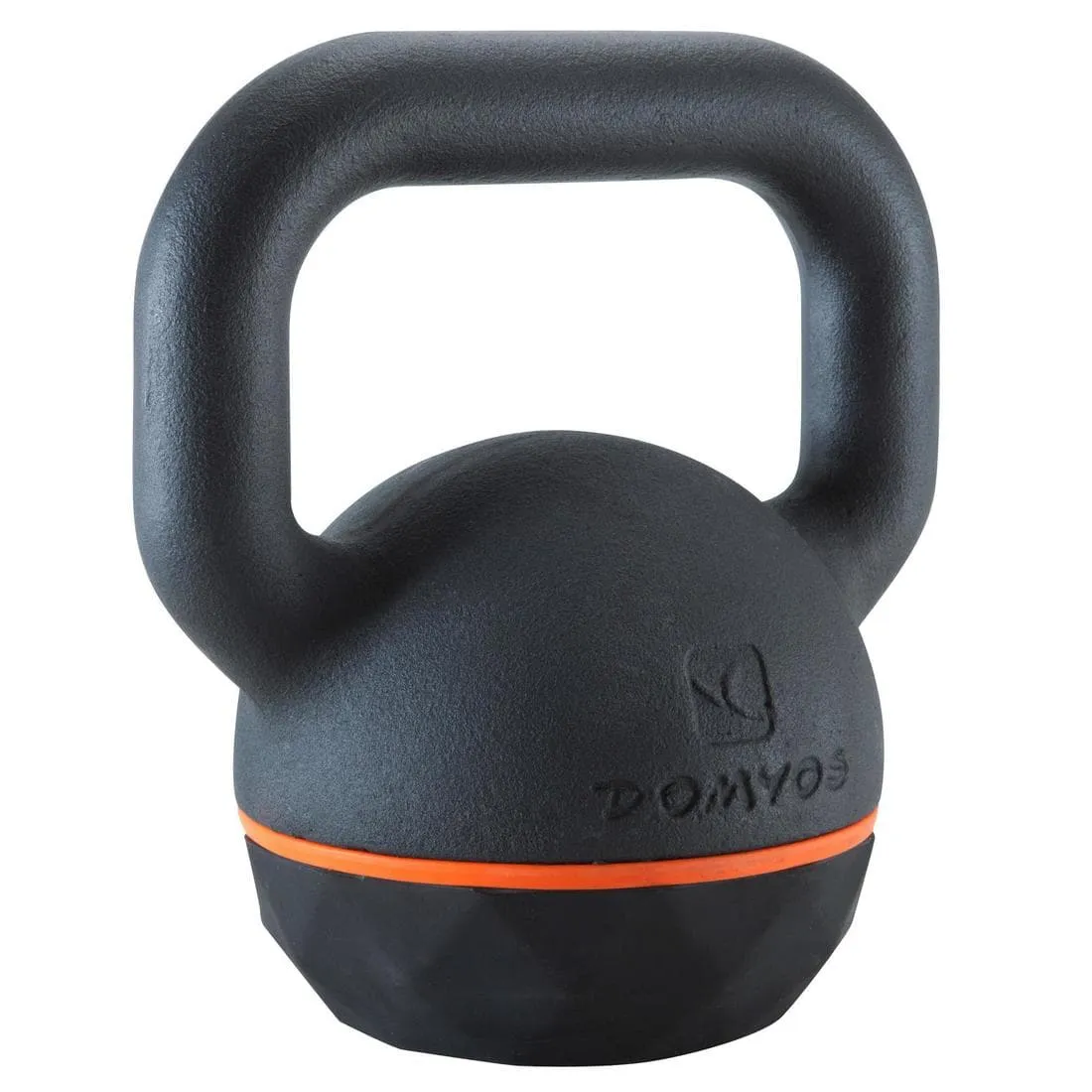 Kettlebell de musculation en fonte et base caoutchouc - 16 kg