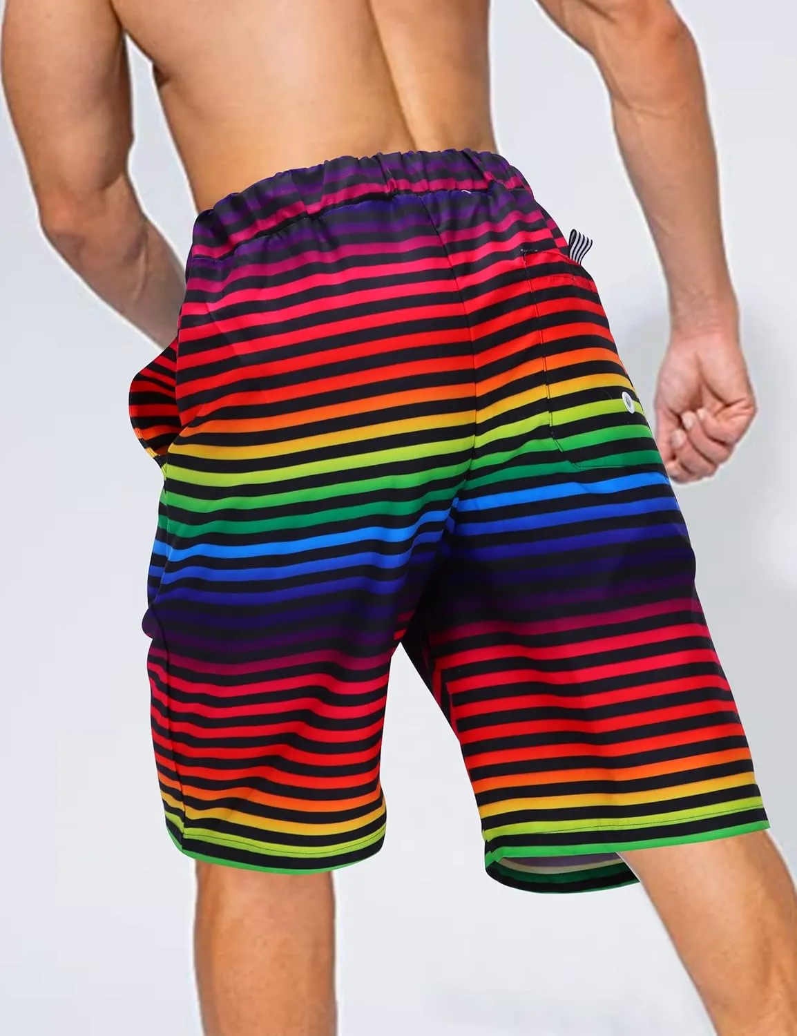 KYKU Swimming Trunks Men Swim Shorts Swimwear Beachwear Board Shorts with Pocket