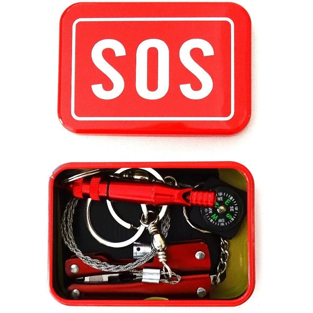 New Portable  SOS Survival Tool Box