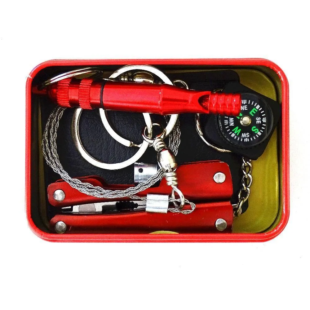 New Portable  SOS Survival Tool Box