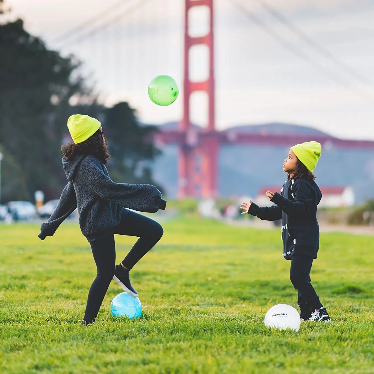 Nightball Glow in the Dark Light Up Soccer Ball White