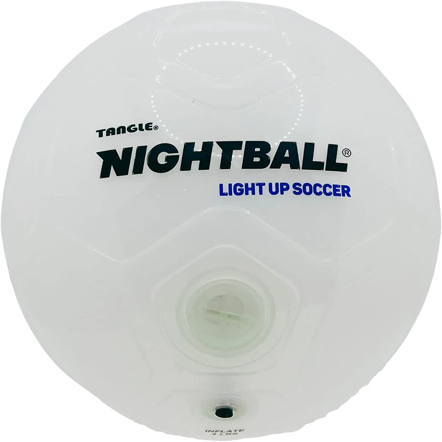 Nightball Glow in the Dark Light Up Soccer Ball White