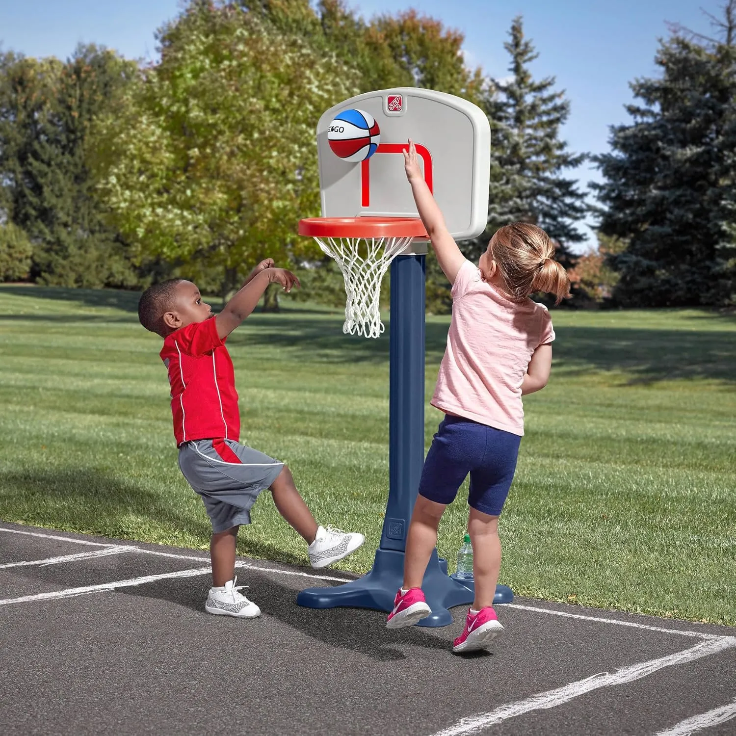 Official Rubber Basketball Outdoor Indoor Mens Basketball Ball Size 3/4/5/6/7 for Kids Youth Teen Boys and Girls Gift Ideas(Without Pump)