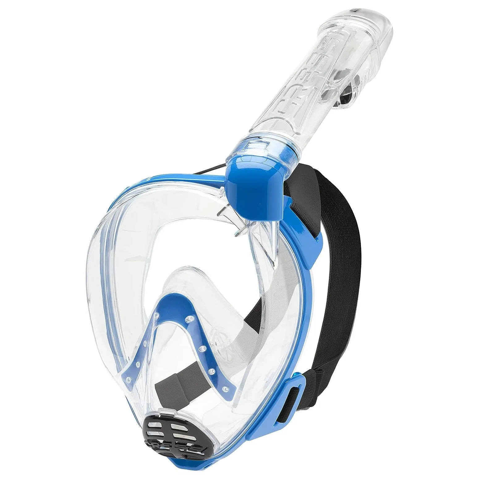 Open Box Cressi Baron Jr Mask and Rocks Fins Junior Snorkeling Set - Blue/White - Large/X-Large