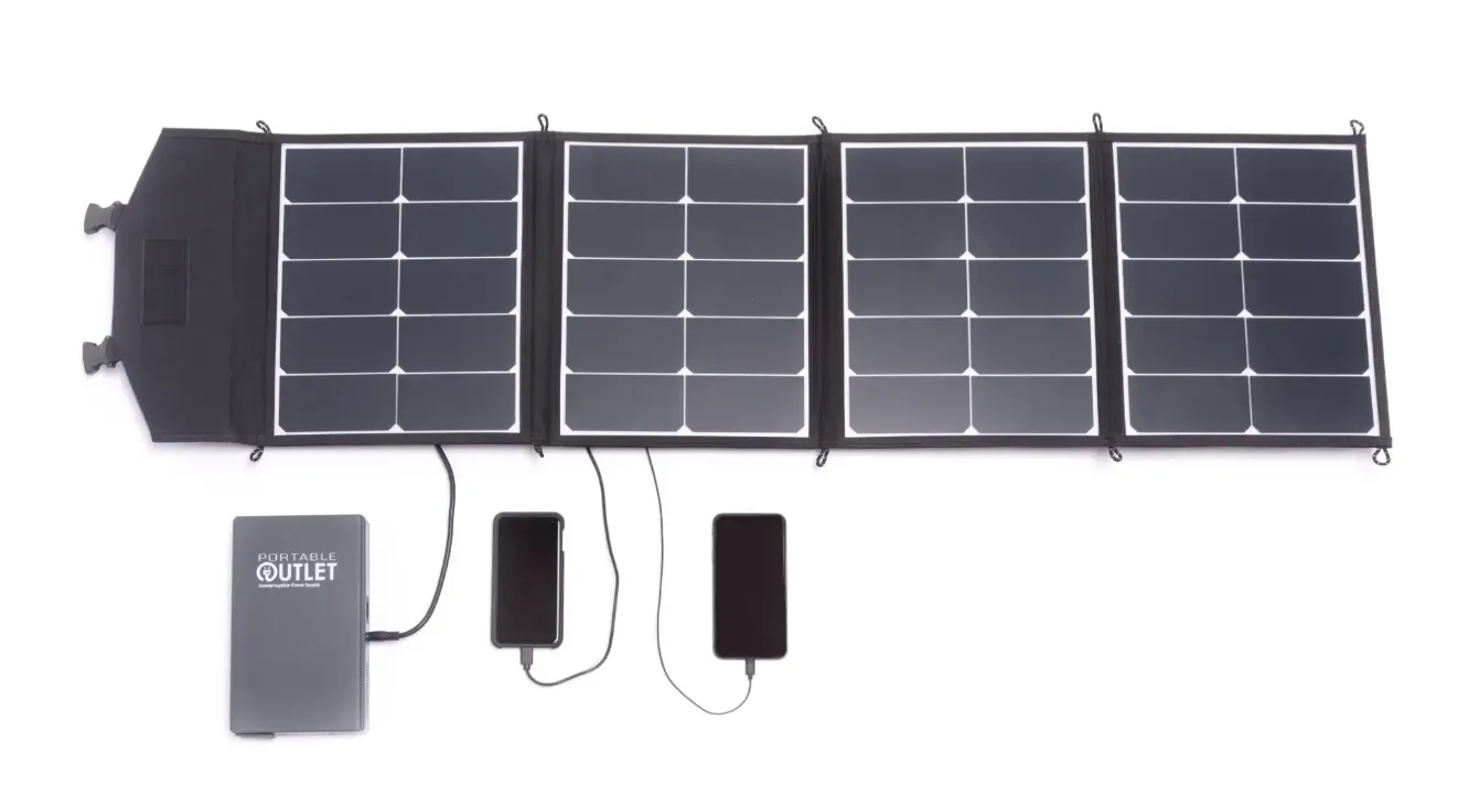 Portable Outlet Solar Panel Charger